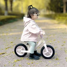 Детский беговел 10 д. MBB 1047-3 Prof1 Kids, полиуретановые колеса, бело-розовый купить