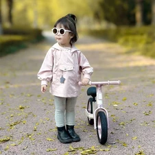 Детский беговел 10 д. MBB 1047-3 Prof1 Kids, полиуретановые колеса, бело-розовый фото 33
