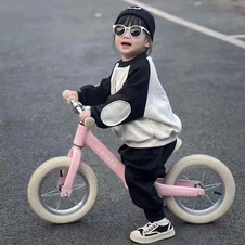 Детский беговел Prof1 Kids MBB 1048-4 бежевый, 12 дюймов фото 77