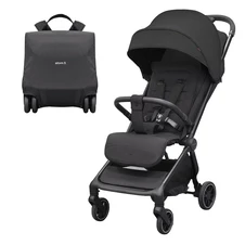 Детская прогулочная коляска Carrello Atom S CRL-5526 Storm Black, черная