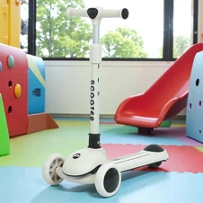 Детский самокат JR 3-126-B Prof1 Kids черный, Mini, подсветка колес
