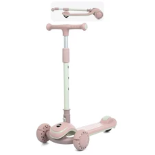 Детский самокат Prof1 Kids JR 3-128-P розовый, Mini, складной руль фото 11