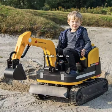 Дитячий трактор M 6135 BLR-6 екскаватор, пульт керування, жовтий