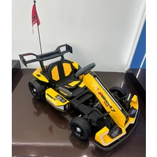 Детский электрокарт M 6148 EBL-6 (24V) желтый, 2 двигателя, EVA колеса фото 11