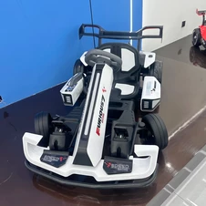 Детский электрокарт M 6148 EBL-1 (24V) белый, на аккумуляторе фото 33