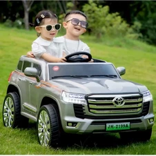 Детский электромобиль джип M 6146 EBLRS-11 серый, Toyota Land Cruiser фото 11