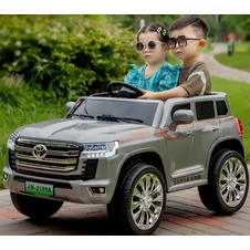Детский электромобиль джип M 6146 EBLRS-11 серый, Toyota Land Cruiser фото 13