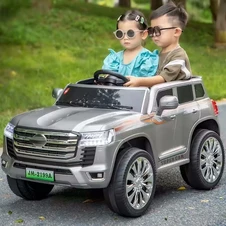 Детский электромобиль джип M 6146 EBLRS-11 серый, Toyota Land Cruiser фото 66