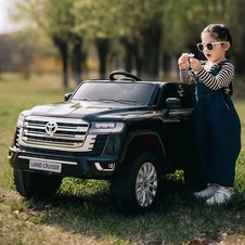 Детский электромобиль джип M 6146 EBLRS-2 черный, Toyota Land Cruiser фото 11