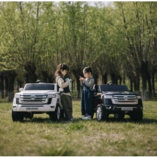 Детский электромобиль джип M 6146 EBLRS-2 черный, Toyota Land Cruiser фото 44