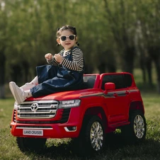 Детский джип Toyota M 6146 EBLR-3 красный, мягкое сиденье фото 55
