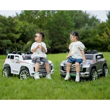 Детский джип Toyota M 6146 EBLR-1 белый, мягкое сиденье фото 14