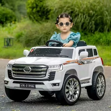 Детский джип Toyota M 6146 EBLR-1 белый, мягкое сиденье купить