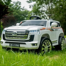Детский джип Toyota M 6146 EBLR-1 белый, мягкое сиденье фото 33