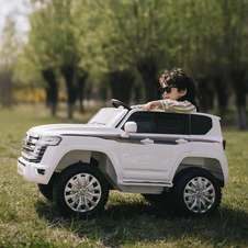 Детский джип Toyota M 6146 EBLR-1 белый, мягкое сиденье фото 66