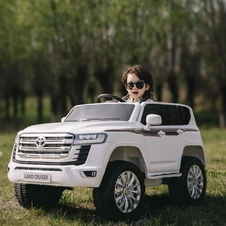 Детский джип Toyota M 6146 EBLR-1 белый, мягкое сиденье фото 88