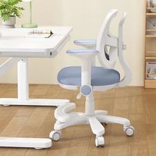Детское кресло Bambi M 6174-11 серое с подлокотниками и подножкой купить