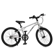 Детский велосипед 20 д. Prof1 MB 20Lighty Silver, алюминиевая рама, серый