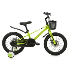 Детский велосипед 16 д. Prof1 MB 1683 Neon Green Flash с корзинкой, зеленый фото 11