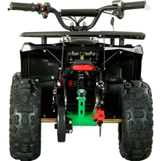 Детский квадроцикл HB-FFA 1000-5 (MP3) зеленый, надувные колеса, мотор 1000W фото 66
