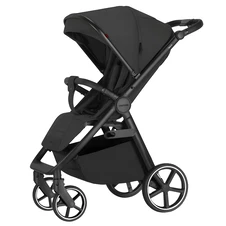 Прогулочная коляска Carrello Bravo SL Deluxe CRL-5520 Eclipse Black черная, чехол на ножки