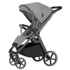 Прогулочная коляска Carrello Bravo SL Deluxe CRL-5520 Shuttle Grey серая, чехол на ножки