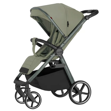 Прогулочная коляска Carrello Bravo SL Deluxe CRL-5520 Mosaic Green зеленая, чехол на ножки