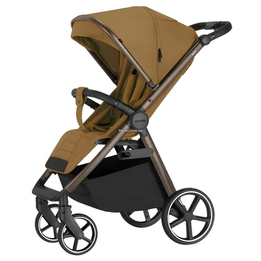 Прогулочная коляска Carrello Bravo SL Deluxe CRL-5520 Caramel Beige коричневая, чехол на ножки