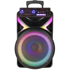 Портативная акустическая колонка GY-1208 с микрофоном и подсветкой купить