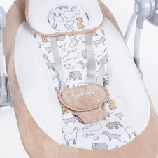 Детские качели El Camino Teddy ME 1075 Gray Mint Feathes с пультом, серые купить