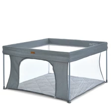 Детский манеж ME 1196 Dark Gray El Camino Swift 4 прямоугольный, темно-серый