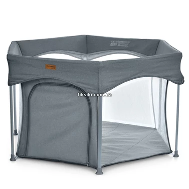 Детский манеж ME 1195 Dark Gray El Camino Swift 6 шестиугольный, темно-серый