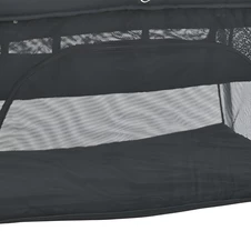 Детская кроватка - манеж ME 1194 Black El Camino So easy двухуровневая, черная фото 11