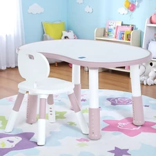 Детский столик Bambi M 6178-8 KiddyDesk розовый, со стульчиком