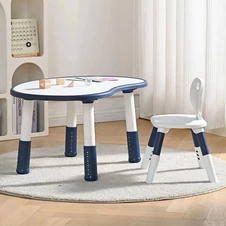 Детский столик Bambi M 6178-4 KiddyDesk синий, со стульчиком