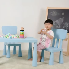 Столик с двумя стульчиками Bambi M 6176-4 KiddyDuo для мальчика, голубой фото 11