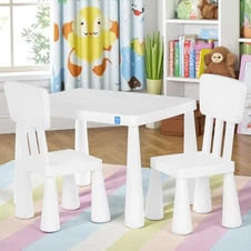 Столик с двумя стульчиками Bambi M 6176-1 KiddyDuo, белый