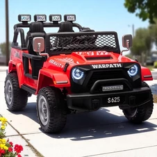 Детский джип на аккумуляторе M 6108 EBLR-3 (24V) красный, двухместный