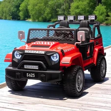 Детский джип на аккумуляторе M 6108 EBLR-3 (24V) красный, двухместный фото 11
