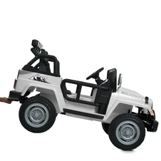 Детский электромобиль джип M 6108 EBLR-1 (24V) белый, двухместный фото 16