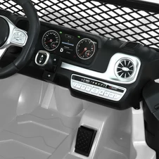 Детский электромобиль джип M 6108 EBLR-1 (24V) белый, двухместный фото 57