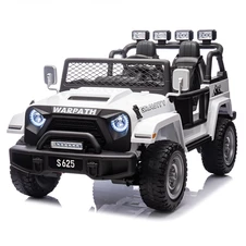 Детский электромобиль джип M 6108 EBLR-1 (24V) белый, двухместный фото 77