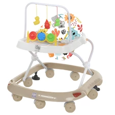 Детские ходунки Bambi M 0541 C-13 бежевые, дуга с подвесками