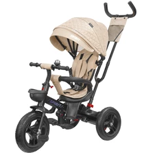 Трехколесный велосипед с ручкой Tilly Spirit T-3811 Beige бежевый