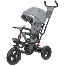 Трехколесный велосипед с ручкой Tilly Spirit T-3811 Grey серый