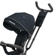 Трехколесный велосипед Tilly Magnum T-3814 Black с родительской ручкой, черный фото 44