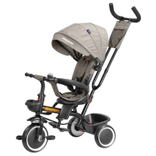 Трехколесный велосипед Tilly Magnum T-3814 Beige с родительской ручкой, бежевый