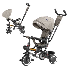 Трехколесный велосипед Tilly Magnum T-3814 Beige с родительской ручкой, бежевый фото 11