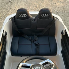 Детская машина на аккумуляторе M 6133 EBLR-1 Audi, четыре двигателя, белая фото 14