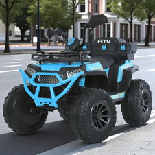 Детский электрический квадроцикл M 6132 EBLR-4 с пультом, синий